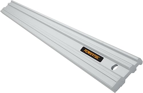 POWERTEC Borde recto de aluminio de 24 pulgadas, herramienta de maquinista de precisión, tolerancia de 0.001 pulgadas, construcción sólida de una