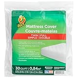 Duck Brand Bed Mattress Matress Cover, Full/Twin, Clear (1140235)