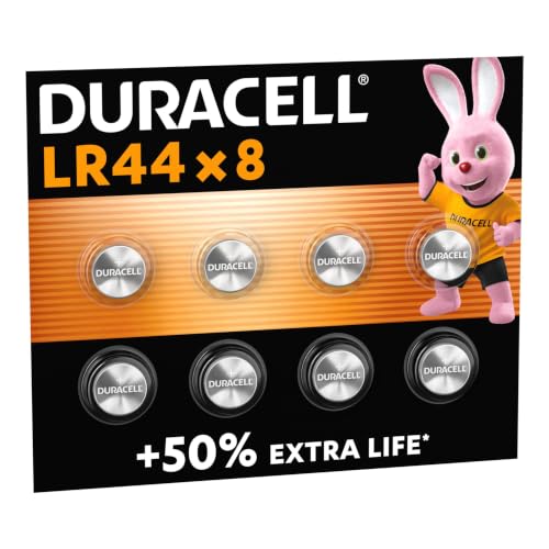 DURACELL LR44 Pilas Alcalinas Especiales (Paquete de 8) 1.5V, A76