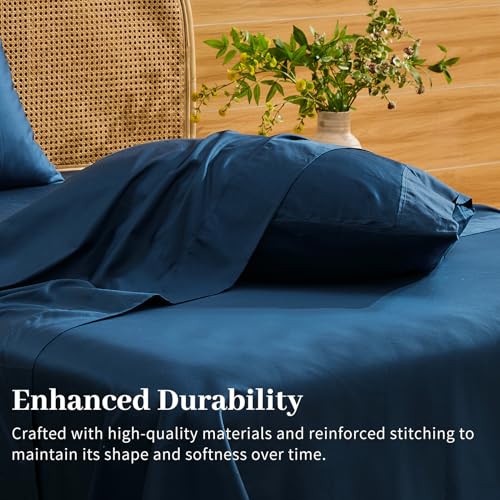 Image of Bedlifes 1000TC Egyptian Cotton Cal King Sheets, 4Pcs, 16 inch Deep Pocket
