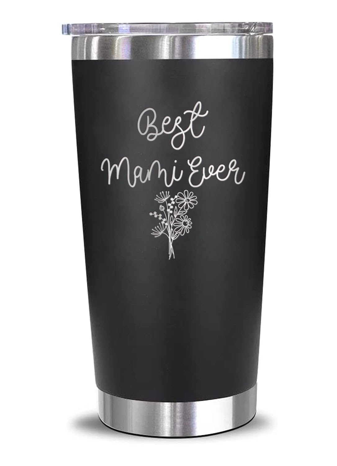 Best Mami Ever Floral Mami Tumbler - 20oz Stainless Steel Insulated Tumbler