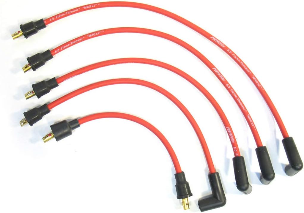 Pertronix 804412 Flame-Thrower Red 8mm 4 Cylinder Spark Plug Wire