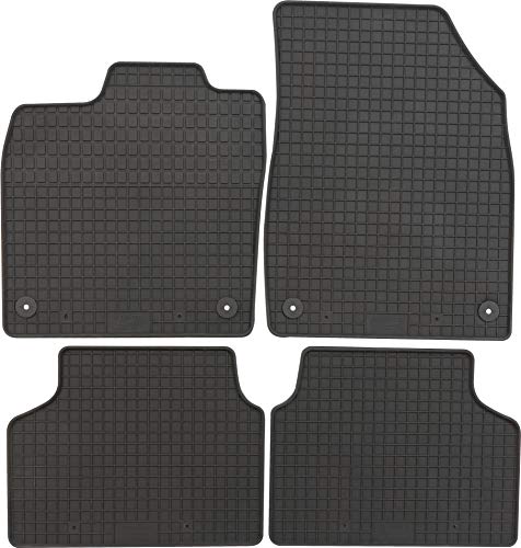 Image of Petex 25010 Rubber Mats Suitable for 6 Saloon 02 /2008-01 /2013 / Estate from 02 /2008-10 /2012 Floor Mats Black Set of 4