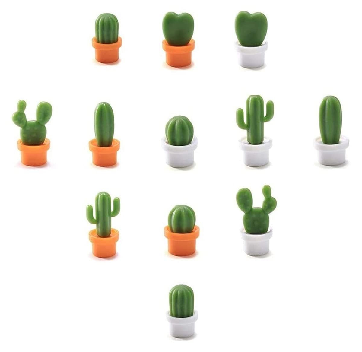 Tazweeq 12Pcs Decorative Refrigerator Magnets, Cactus Fridge Magnet, Personalized Refrigerator Magnets Home Decoration Print Any of Your Design for Kitchen, Office Whiteboard, Dishwasher, Locker