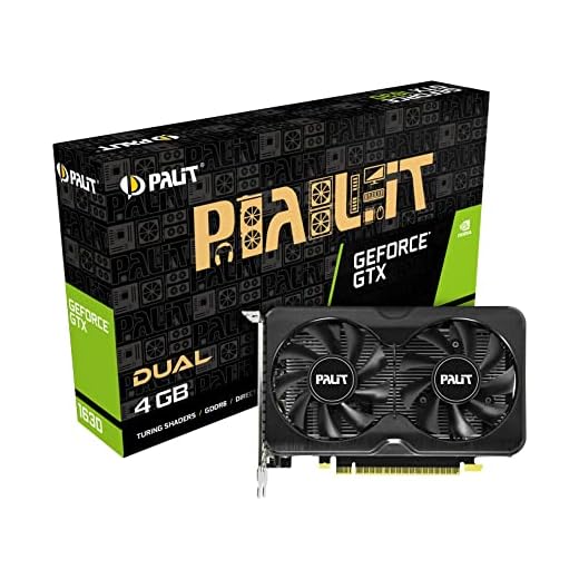 PLACA DE VIDEO PALIT GEFORCE GTX 1630 DUAL 4GB GDDR6 64BITS - NE6163001BG6-1175D
