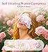 ZHENYEMEI 18 Packs Rose Heated Eye Mak - Heating Eye Mask Warm Compress for Dry Eyes Puffinesss Dark Circles Sleep Stye Irritation Stress Relief Self Care Wellness Spa Relaxation Gift for Women