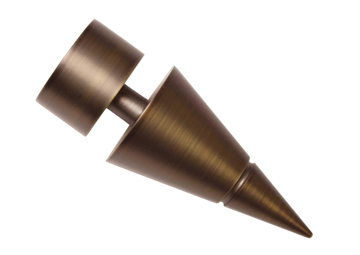 Gardinia Curtain Rod Finials, 2 x Finial Balls, Windsor Series, Metal, Bronze, Ø 25 mm