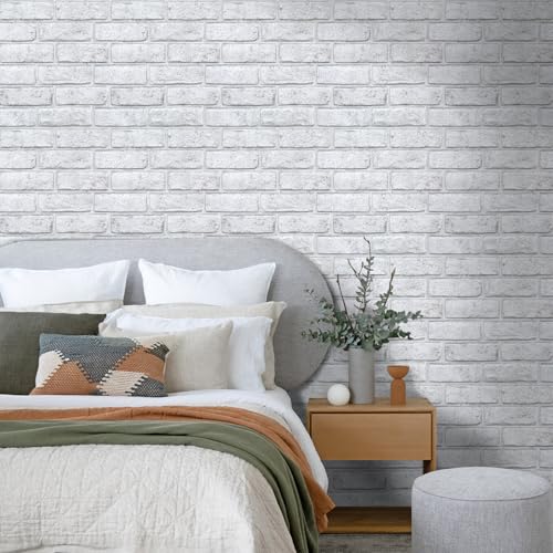 Commomy 3D Wandpaneele Selbstklebend, 10 Stück, 30 × 30 cm, Wandverkleidung Steinoptik, Wasserdicht, Hochwertig PVC Selbstklebende Wandpaneele Backstein für Inner Wanddekoration