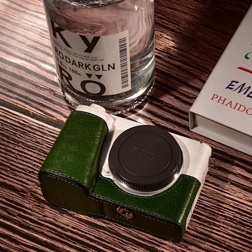 MUZIRI KINOKOO Sony ZV-E1 Case, Genuine Real Leather Half Case for Sony ZV-E1/ZVE1 Camera - Image 3