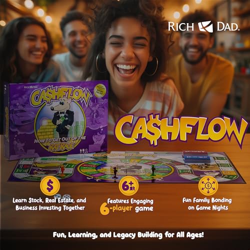 The Rich Dad Company Kids Cashflow Board Game (New Edition) With Exclusive Bonus Strategy Guide (Pdf Delivered Via Email)
