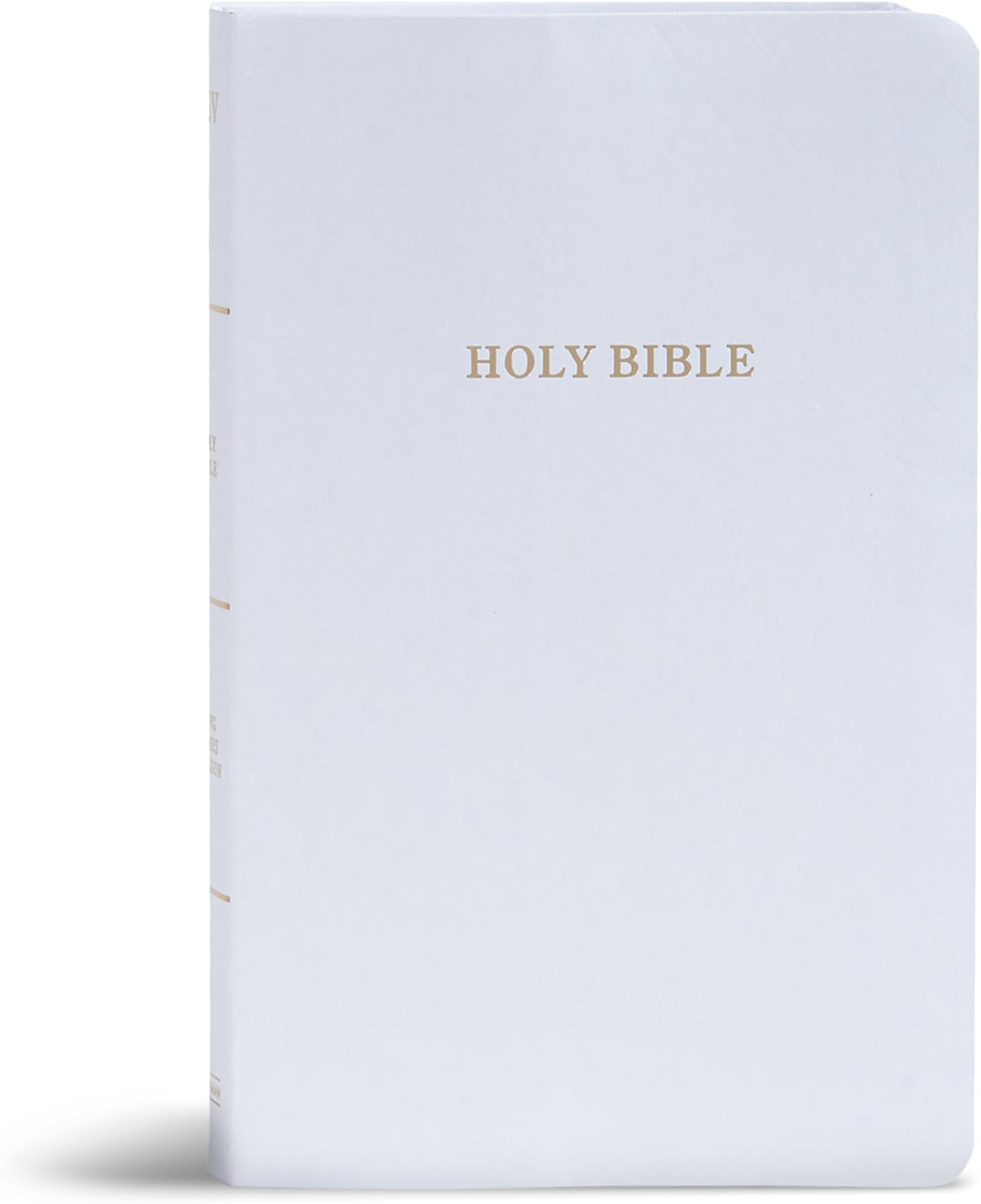 KJV Gift and Award Bible, White Imitation Leather, KJV Holy Bible, Red Letter, Pure Cambridge Text, Presentation Page, Ribbon Marker, Easy-to-Read Bible MCM Type