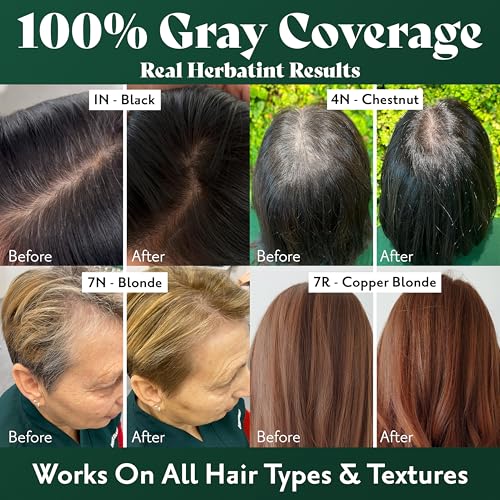 Herbatint Permanent Hair Dye - 3N Dark Chestnut - For Up To 100% Gray Coverage of Resistant Gray Hair - Ammonia-Free, Alcohol-Free & Vegan - Salon Influenced Hair color 5.75 fl oz (2 Pack)