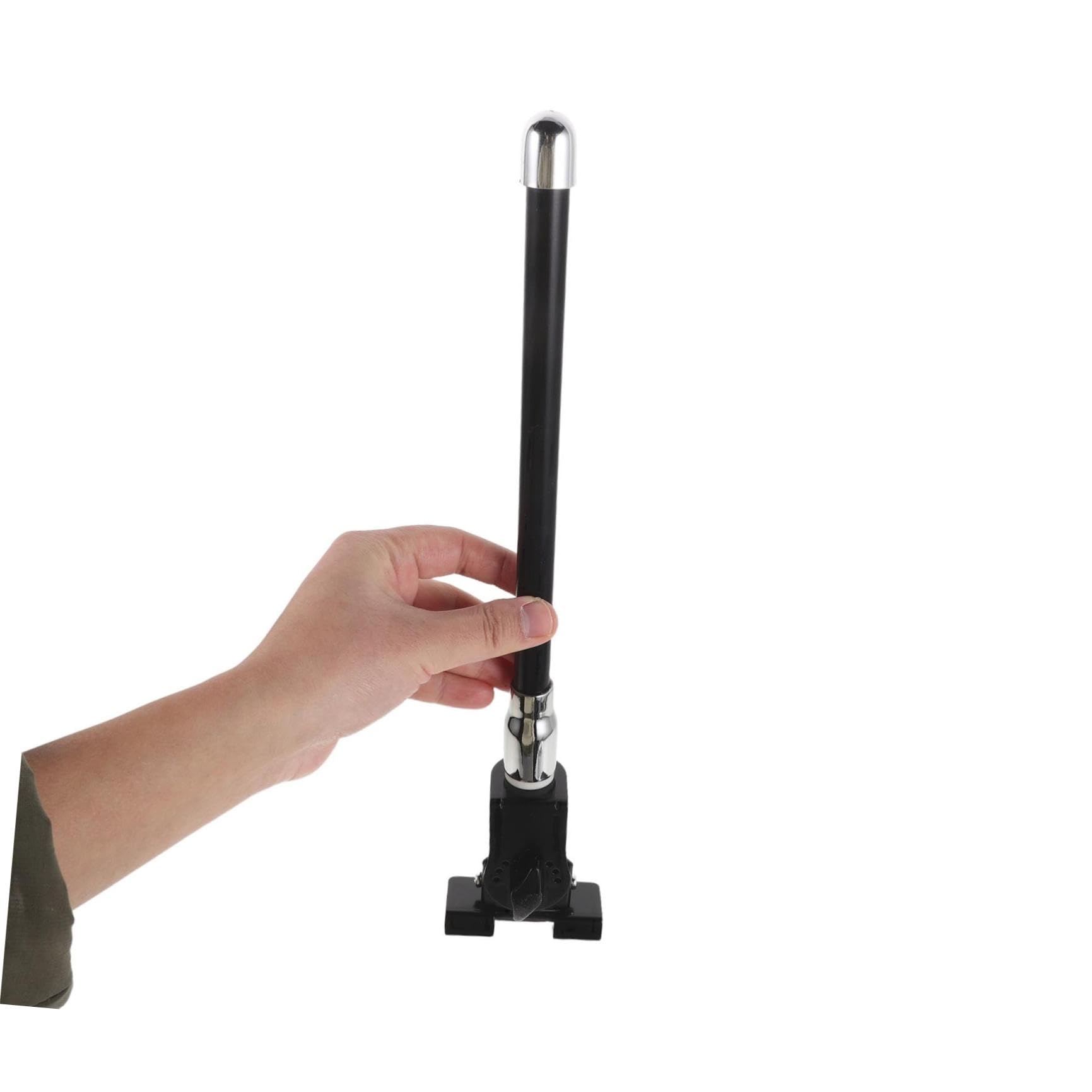 VALICLUD Antena Decorativa Automotriz de Metal Negro 36 Cm para Coche y Motocicleta, Antena de Techo de Radio para Coche Resistente Corrosión, Accesorio Exterior Compatible Maletero y Capó
