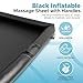 Inflatable Nuru Massage Sheet with Handles & Inflatable Sides | Black Durable PVC Waterproof | 80.7'' x 61.4'' x 4.7'' | Protection Against Oil, Water-Based, and Silicone-Based Products