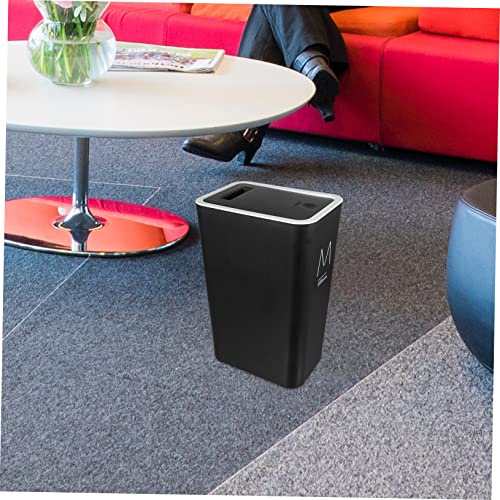 Hemobllo Plastikbehälter Mit Deckel Mülleimer Aus Kunststoff Kleiner Abfallbehälter Für Küche Und Bad Weißer Behälter Mit Deckel Für Haushalt – Bild 7