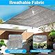 Schattennetz Auto Hund 3x4 m, Sonnenschutznetz Auto, Reflektierende Schattenplane Camping, Aluminium Schattierungsnetz, 80% UV-Schutz-Sonnenschutz, Hitzeschutzfür Outdoor Gewächshaus, Hund, Tiere