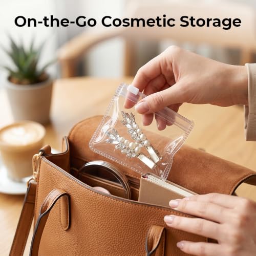 Image of Pill Organizer Reusable Travel Pill Pouch Bags for Daily Use (100PCS) | Reusable, Travel-Friendly, Daily Use, Portable Pouch, Pill Storage