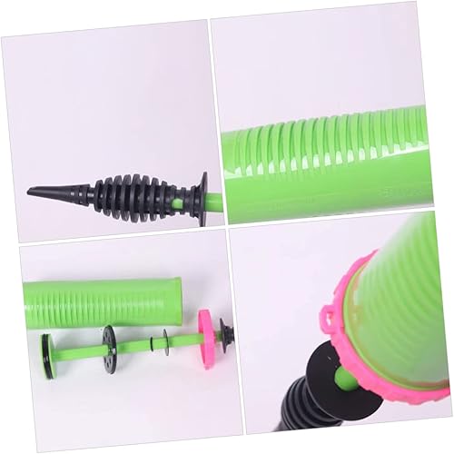 Miniatura 4 de Bomba de globo de mano de dos vías, inflador manual, soplador de mano portátil, decoración de fiesta de cumpleaños (verde)