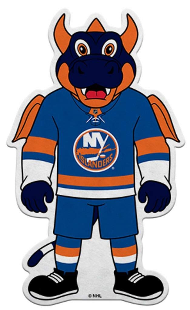 Rico Industries NHL New York Islanders Mascot Shape Cut Pennant - Home and Living Room DΓ©cor - Soft Felt EZ to Hang