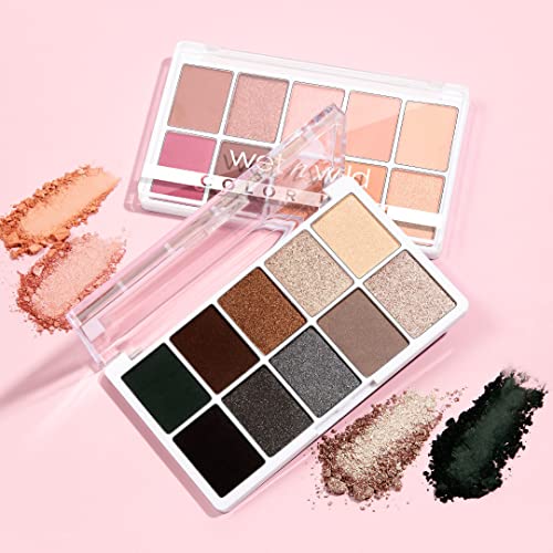 Wet N Wild Color Icon 10-Pan Eyeshadow Makeup Palette, Blue Lights Off, Long Lasting, Shimmer, Metallic, Glittery, Matte, Rich Smooth Pigment, Cruelty Free #TOP6