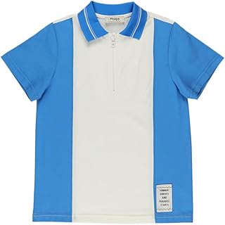 تيشرت عصري بأكمام قصيرة وياقة للأولاد من بانكو (عبوة مكونة من قطعة واحدة)