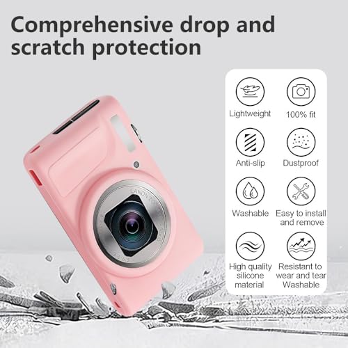Funda de silicona para Canon PowerShot SX740/SX730 HS rosa miniatura 4