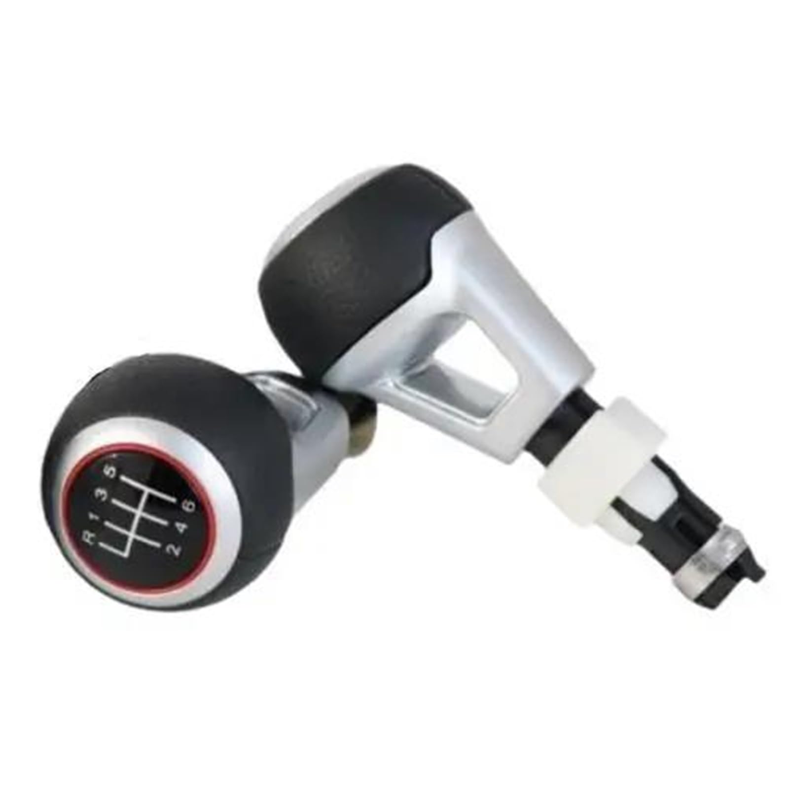 WLNWERDPKK Gear Shift Knob 1PCS for TT for TTS A3 S3 A4 A6 Manual Lever Sihifter Stick 5/6 Speed Gear Shif Knob Stick Knob(6 Speed with Hole)