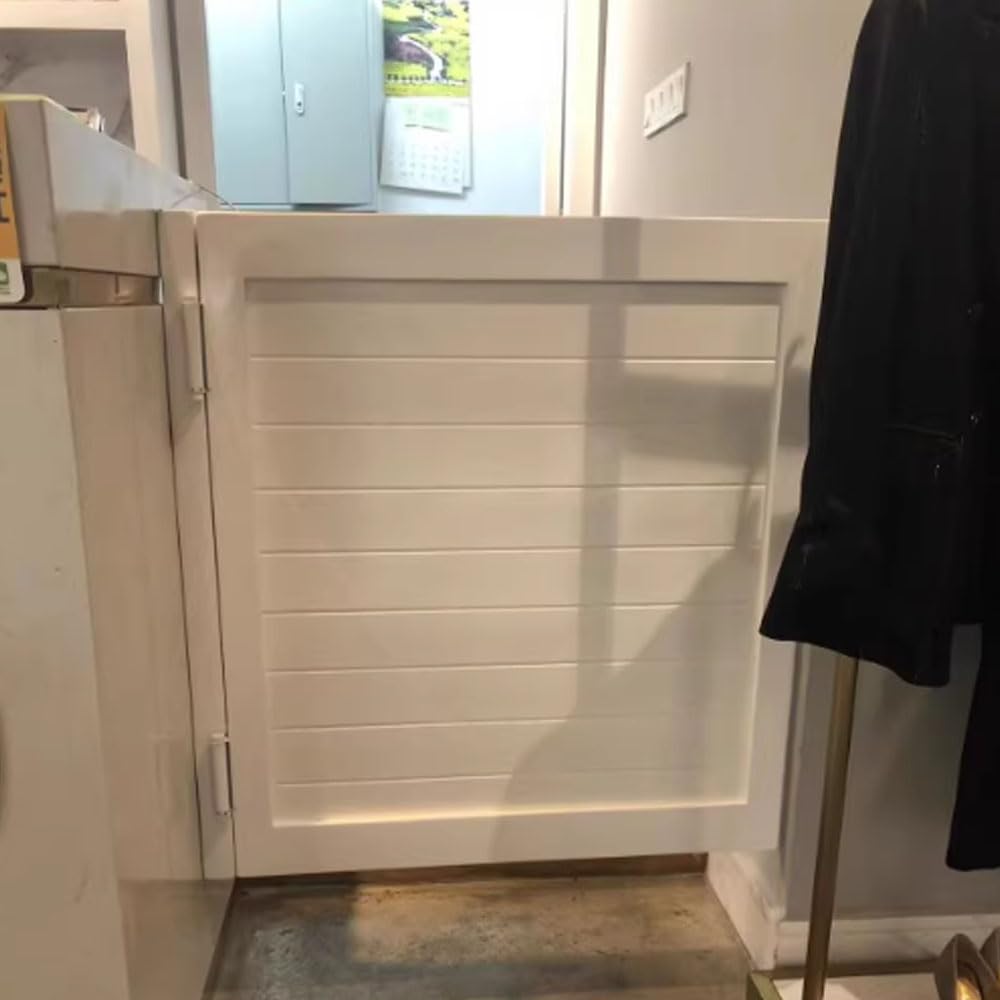 Porte battante intérieure en bois massif – Cloison à fermeture automatique pour cuisine, bar ou café