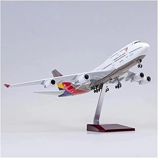 Scale Aircraft 1/160 for B747 Korean AirAsia W Type LED DATAST Diecast Plastic Resin Plane Model Collectible Souvenirs Suitable for Display(No Light)