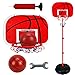 BESPORTBLE da Basket per Bambini Set da Gioco Regolabile in Altezza per I più Piccoli Bambini Adulti Porta- Pallacanestro Coperta da Esterno Gioco Sportivo con Pompa a Sfera 2. 1M Rosso