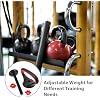 LIOOBO Kettlebell Handle for Dumbbells: Adjustable Kettlebell Grip Attachment for Strength Training, Portable Dumbbell Converter Adapter for Home Gym Workout Fit Adjustable Weights