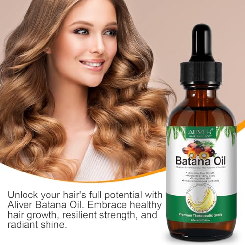 Batana Oil for Hair Growth with Scalp Massager, 100% Pure & Natural Raw Batana Oil from Honduras, Repairs Demaged Hair, Reduce Hair Loss for Healthier Thicker Fuller Hair 60ML - Image 5