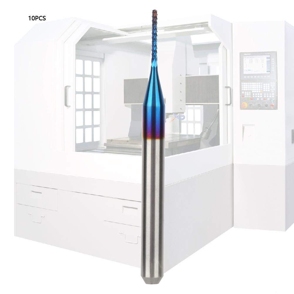 10pcs Cone Milling Cutters Tungsten Carbide End Mills for PCB SCM Circuit Board Engraving Machine(0.8mm) - Image 3