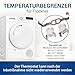 VIOKS 2x Thermostat Wäschetrockner Ersatz für Whirlpool 481225928681 & Temperaturbegrenzer Trockner Bauknecht Thermostat Set für Wäschetrockner