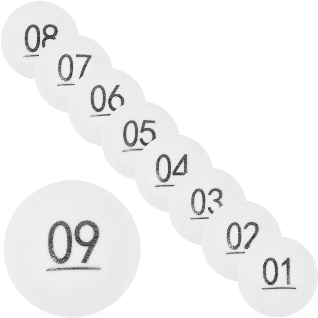 TOPBATHY Boules Numérotées 1 À 50 pour Tombola Et Tirage Sort 4Cm Boules en Plastique pour Jeux Loto Activités Fête Et Événements