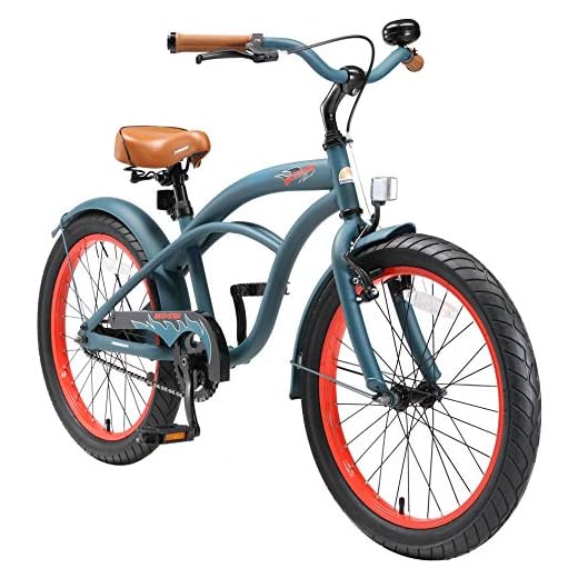BIKESTAR Bicicleta Infantil para niños y niñas a Partir de 6 años | Bici 20 Pulgadas con Frenos | 20" Edición Cruiser Azul