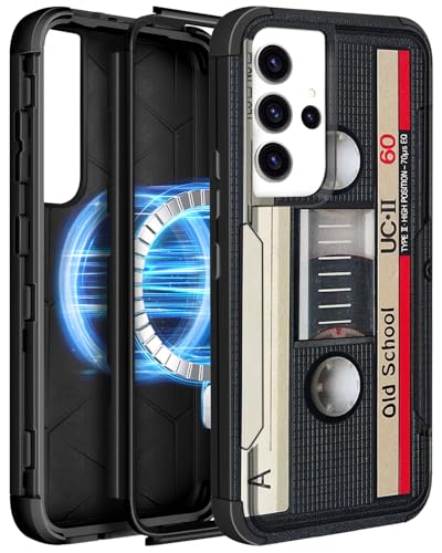 LISEVO Samsung Galaxy S25 Plus/S24 Plus�p���ϋv�P�[�X - MagSafe�Ή� �ϏՌ��� �ی� ���Ȏ��C �����Y �~���^���[�O���[�h �Ռ� �����h�~ �ϋv���̂���d�b�J�o�[ Funda�A�e�[�v