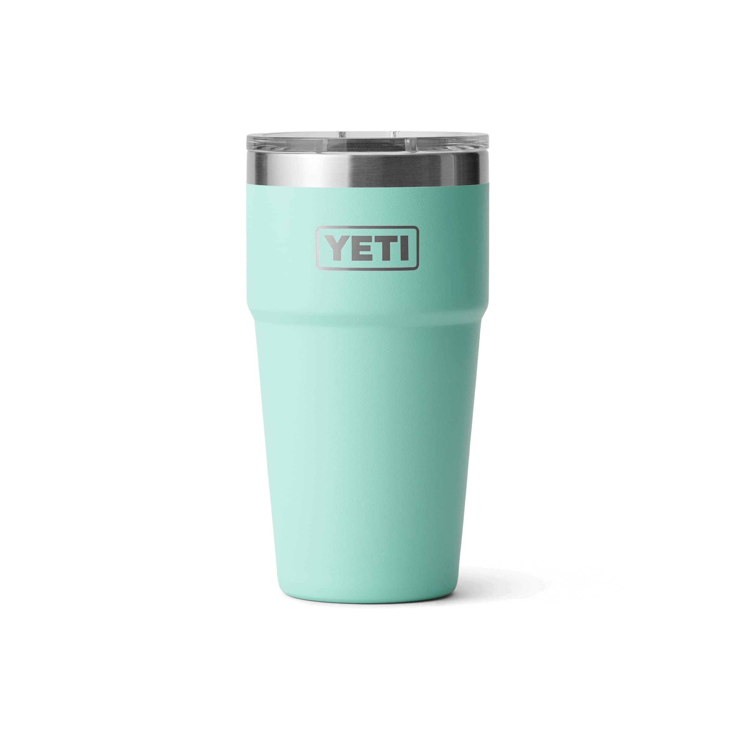 YETI Rambler Stackable Pint, Vacuum Insulated, Stainless Steel with MagSlider Lid, Seafoam