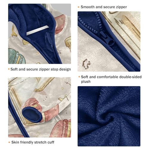 Sweets and Milk Girls Fleece Jacket Girls Fall Jacket Girls Zip Up Hoodie Girls Sherpa Jacket 2-10T3