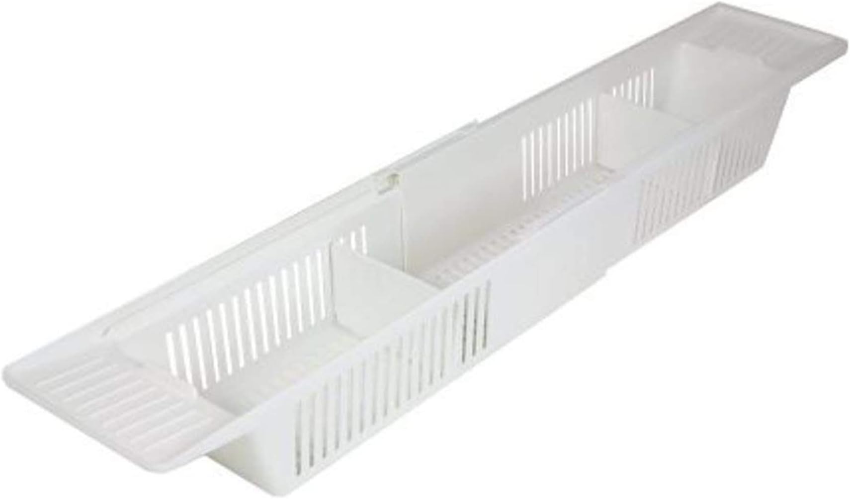 KidCoS372 Bath Storage Basket - Baby Bathtub Organizer (White)