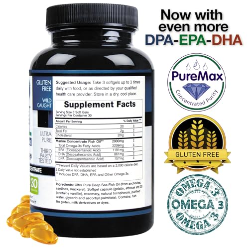 Image of Antarctic Wild Caught Omega 3 Fish Oil with DPA-EPA-DHA 2,900 MG Strength