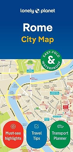 Lonely Planet Rome City Map: Durable, Waterproof, Easy-Fold Plann...