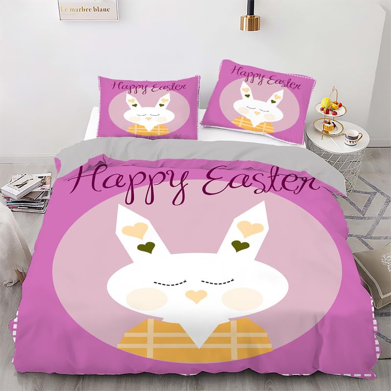 Parure de lit 220x240 adulte motifs lapins pour créer une ambiance cocooning dans la chambre