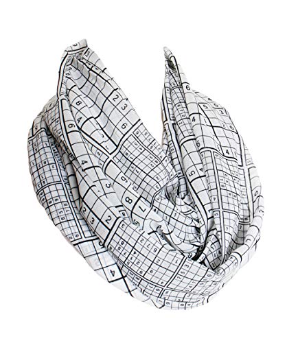 Etwoa Sudoku Infinity Circle Loop Scarf2