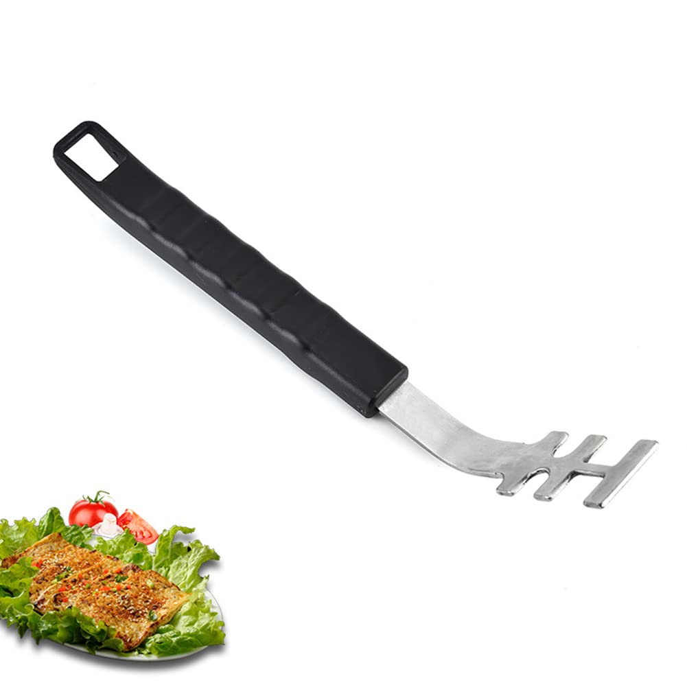Elevador de parrilla de acero inoxidable, mango largo Culinary modular para parrilla, cómodo levantamiento de parrillas calientes y sucias, 25,7 cm, para todas las barbacoas con uso modular Culinary