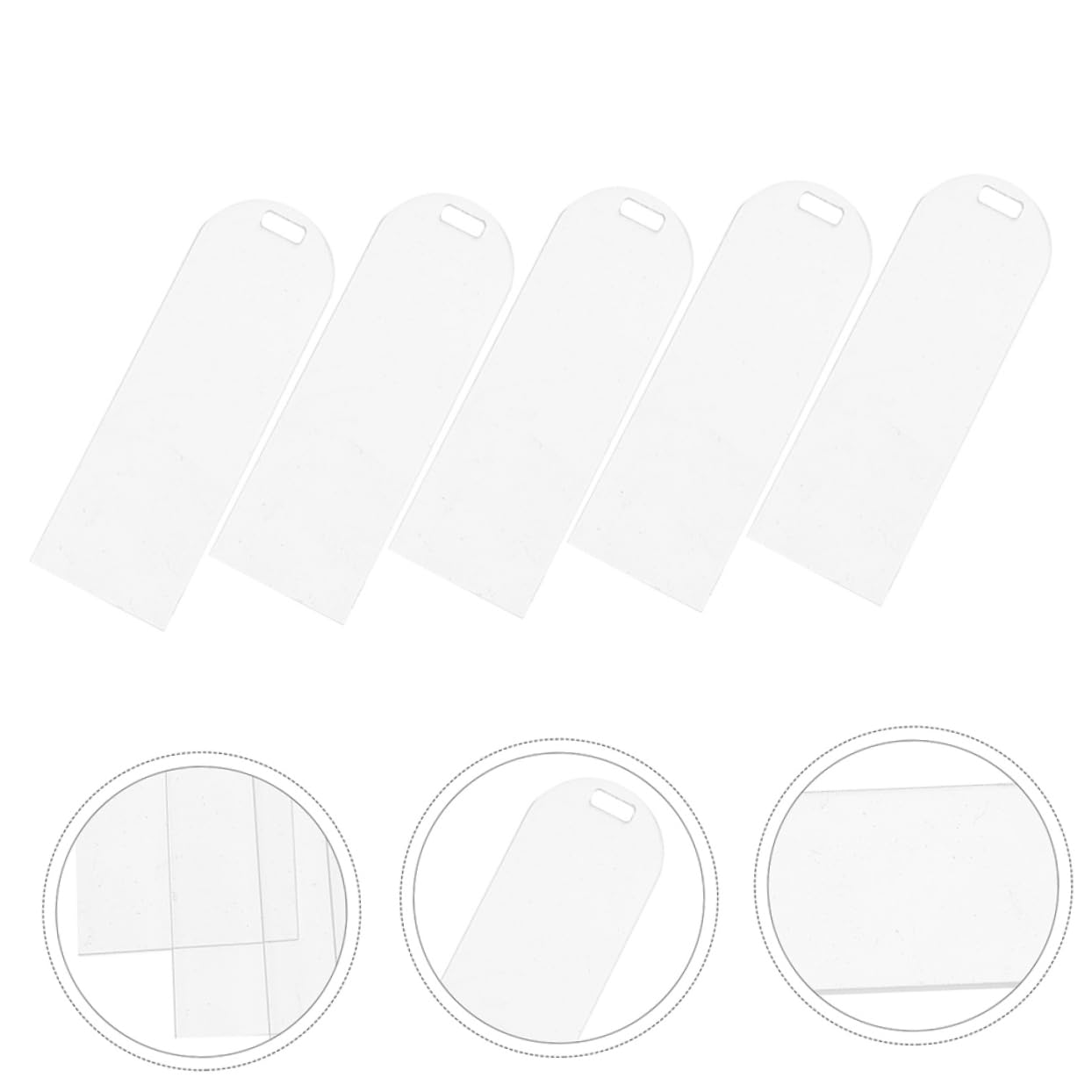 DOITOOL 4 Set Segnalibri Trasparenti Acrilico Segnalibri Vuoti Per Decorazioni Libri Per Insegnanti E Unfinished 30 Pezzi * 4