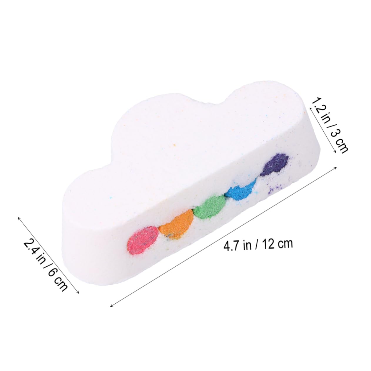 FOYTOKI 180g Bulk Rainbow Cloud Bath Salt Bubble Bathing Natural for Relaxation
