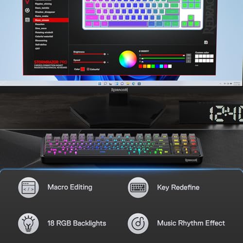K707 PRO GB Tastiera da Gioco RGB Wireless 80%, TKL in Metallo, Hot-Swap, Keycaps PBT, US Layout - Tastiera gaming - Immagine 7