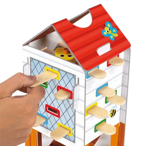 Miniatura 4 de Goula Happy Chickens - Juego de Mesa Educativo Preescolar, + 3 años | Juguetes Niños 3 Años, Piezas de Madera, Calidad y Diversión en un Juego de Mesa