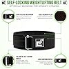 Self-Locking-Weight-Lifting-Belt-Premium-Weightlifting-Belt-for-Serious-Functional-Fitness-Weight-Lifting-and-Olympic-Lifting-Athletes-Lifting-Support-for-Men-and-Women-Deadlift-Training-Belt Self-Locking Weight Lifting Belt - Premium Weightlifting Belt for Serious Functional Fitness, Power Lifting, and Olympic Lifting Athletes - Training Belts for Men and Women (Medium, Black)